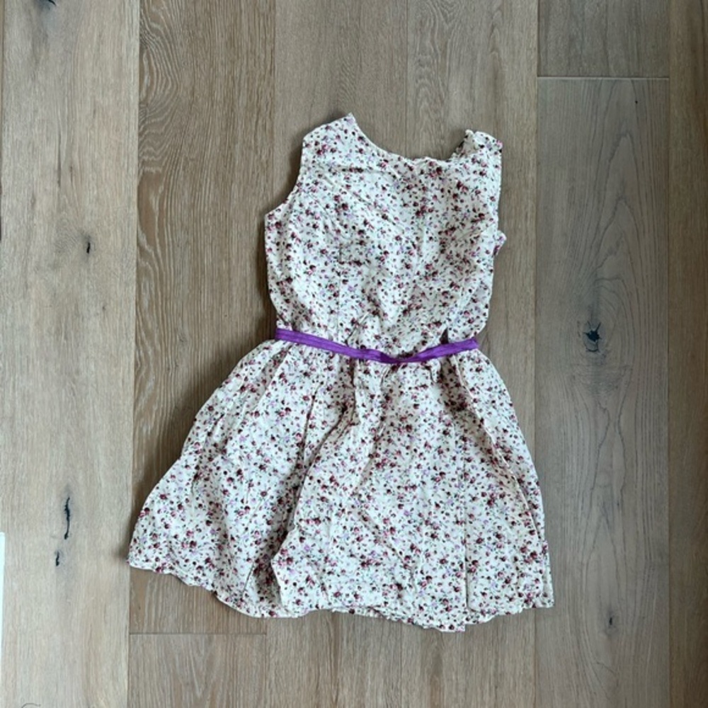 Weissman White Roses Floral Dance Costume Dress